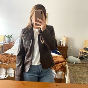 Brown Leather Jacket
